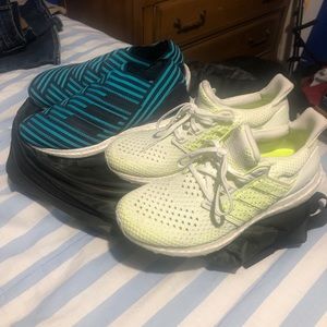 2 Adidas ULTRAboost and a 3-Stripe Backpack!!